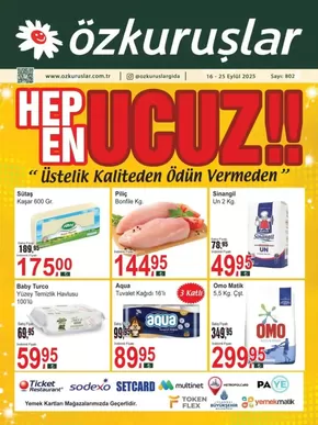 Özkuruşlar kataloğu | Tüm müşteriler için harika teklif | 2025-09-17T00:00:00.000Z - 2025-10-01T00:00:00.000Z