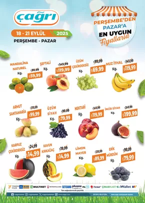 Çağrı Market kataloğu, İzmit | Sizin için en iyi tekliflerimiz | 2025-09-18T00:00:00.000Z - 2025-10-02T00:00:00.000Z
