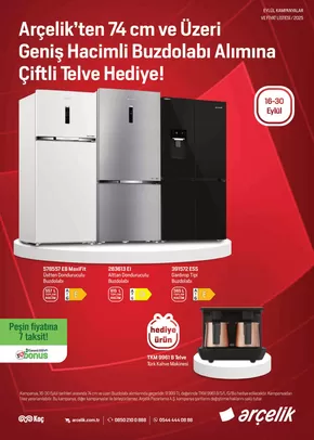 Arçelik kataloğu, İstanbul | Arçelik Genel Kataloğu | 2025-09-25T00:00:00.000Z - 2025-10-09T00:00:00.000Z