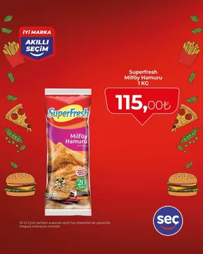Seç Market kataloğu, Köseli (Kırşehir) | Sizin için özel teklifler | 2025-09-25T00:00:00.000Z - 2025-10-09T00:00:00.000Z