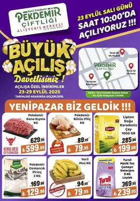 Pekdemir kataloğu, Merkez (Tokat) | Fırsat avcıları için teklifler | 2025-09-25T00:00:00.000Z - 2025-10-09T00:00:00.000Z