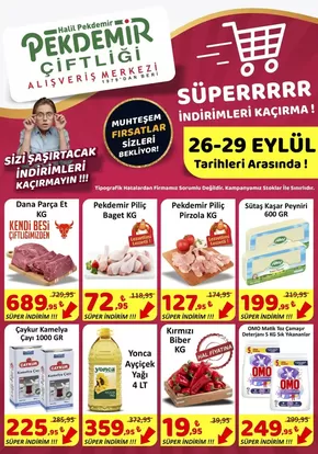 Pekdemir kataloğu, Merkez (Tokat) | Özel fırsatlar | 2025-09-26T00:00:00.000Z - 2025-10-10T00:00:00.000Z