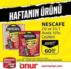Onur Market kataloğu, Pirinççi | Cazip teklifleri keşfedin | 2025-10-03T00:00:00.000Z - 2025-10-17T00:00:00.000Z