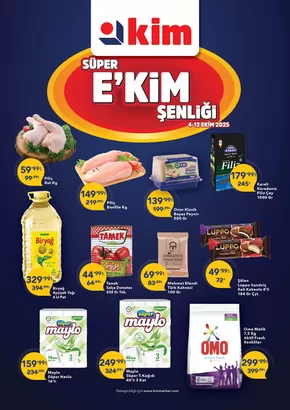 Kim Market kataloğu, İstanbul | Müşterilerimiz için özel fırsatlar | 2025-10-04T00:00:00.000Z - 2025-10-18T00:00:00.000Z