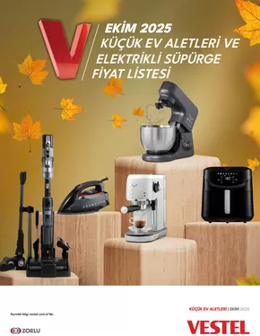 Vestel kataloğu, Pendik | Küçük Ev Aletleri ve Süpürgeler | 2025-10-05T00:00:00.000Z - 2025-10-19T00:00:00.000Z