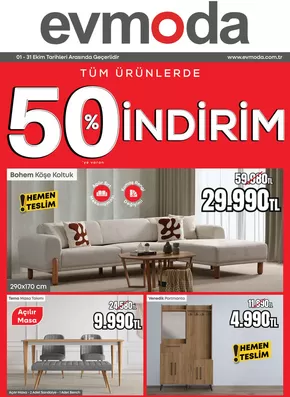 Evmoda kataloğu, Soma | %50 Indirim | 2025-10-06T00:00:00.000Z - 2025-10-31T00:00:00.000Z