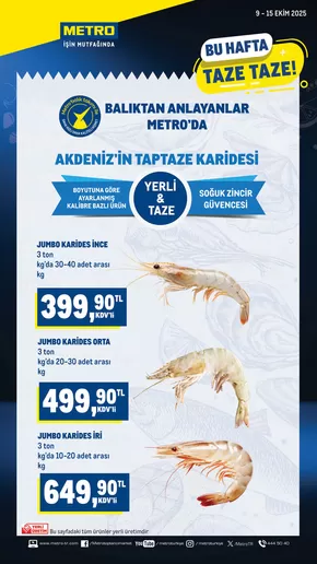 Metro kataloğu, Tekirdağ | Taze Ürünler | 2025-10-09T00:00:00.000Z - 2025-10-15T00:00:00.000Z