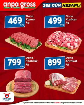 Anpa Gross kataloğu, Tekirdağ | Et ve Lezzet Günleri | 2025-10-09T00:00:00.000Z - 2025-10-17T00:00:00.000Z
