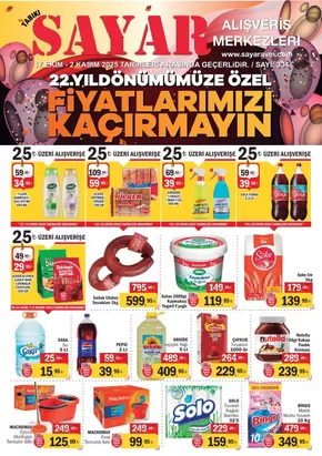 Sayar Avm kataloğu, Uşak | Fırsat avcıları için teklifler | 2025-10-18T00:00:00.000Z - 2025-11-01T00:00:00.000Z