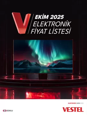 Vestel kataloğu, Gaziantep | Tüketici Elektroniği | 2025-10-18T00:00:00.000Z - 2025-11-01T00:00:00.000Z