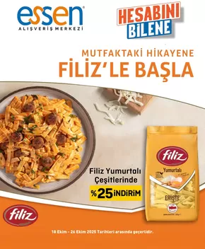 Essen AVM kataloğu, Serdivan | Tüm müşteriler için harika teklif | 2025-10-19T00:00:00.000Z - 2025-11-02T00:00:00.000Z