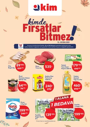 Kim Market kataloğu, İzmir | Keşfedilecek yeni teklifler | 2025-10-20T00:00:00.000Z - 2025-11-03T00:00:00.000Z