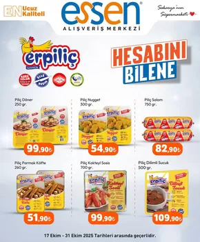 Essen AVM kataloğu, Serdivan | Tasarrufçular için en iyi teklifler | 2025-10-21T00:00:00.000Z - 2025-11-04T00:00:00.000Z