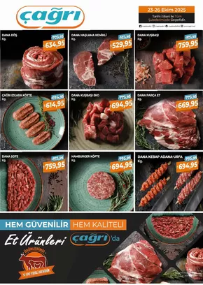 Çağrı Market kataloğu, Paşaköy (İstanbul) | Fırsat avcıları için teklifler | 2025-10-23T00:00:00.000Z - 2025-11-06T00:00:00.000Z