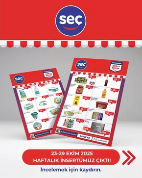 Seç Market kataloğu, Koru (Yalova) | Şimdi fırsatlarımızla tasarruf edin | 2025-10-24T00:00:00.000Z - 2025-11-07T00:00:00.000Z