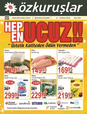 Özkuruşlar kataloğu | Seçili ürünlerde harika indirimler | 2025-10-26T00:00:00.000Z - 2025-11-09T00:00:00.000Z