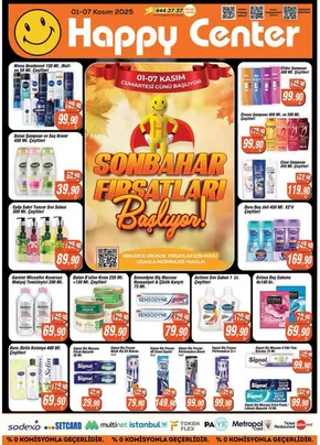 Happy Center kataloğu, Armutlu (Yalova) | Sizin için özel teklifler | 2025-11-01T00:00:00.000Z - 2025-11-07T00:00:00.000Z
