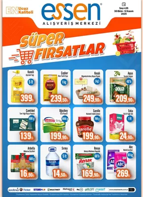 Essen AVM kataloğu, Serdivan | Fırsat avcıları için teklifler | 2025-10-30T00:00:00.000Z - 2025-11-12T00:00:00.000Z