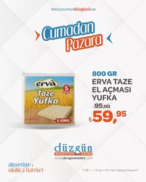 Düzgün Market kataloğu, Armutlu (Yalova) | İndirimler | 2025-10-31T00:00:00.000Z - 2025-11-03T00:00:00.000Z