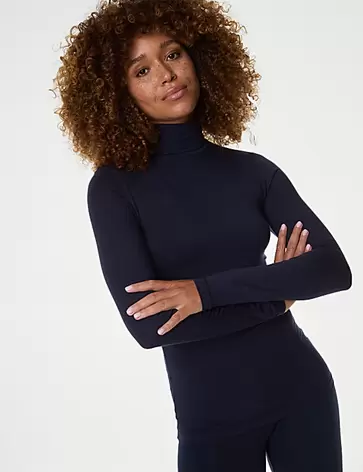 2pk Heatgen™ Thermal Polo Neck Tops