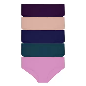 Cotton Spandex Midi 5pcs Ladies Panties HLU008958
