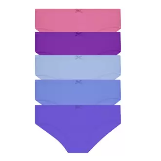 Cotton Spandex Hipster 5pcs Ladies Panties HLU008884