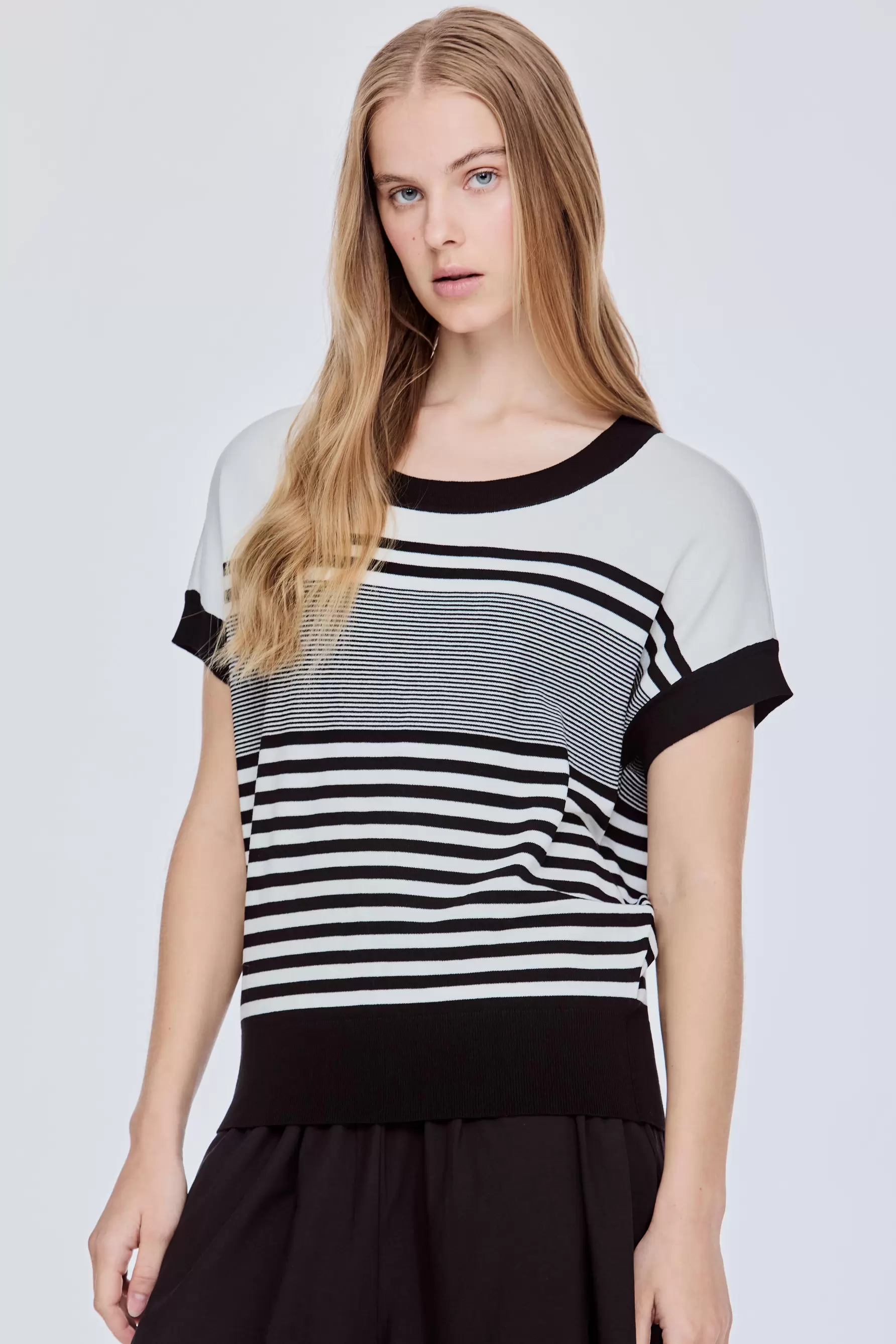 Striped Magyar Knit Tee