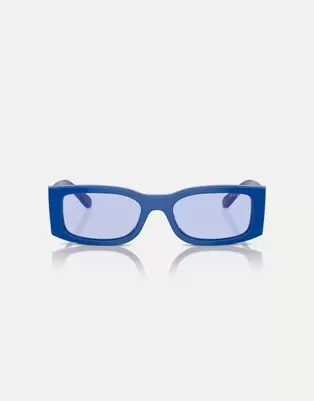 Vogue Rectangle sunglasses with violet lens in full blue