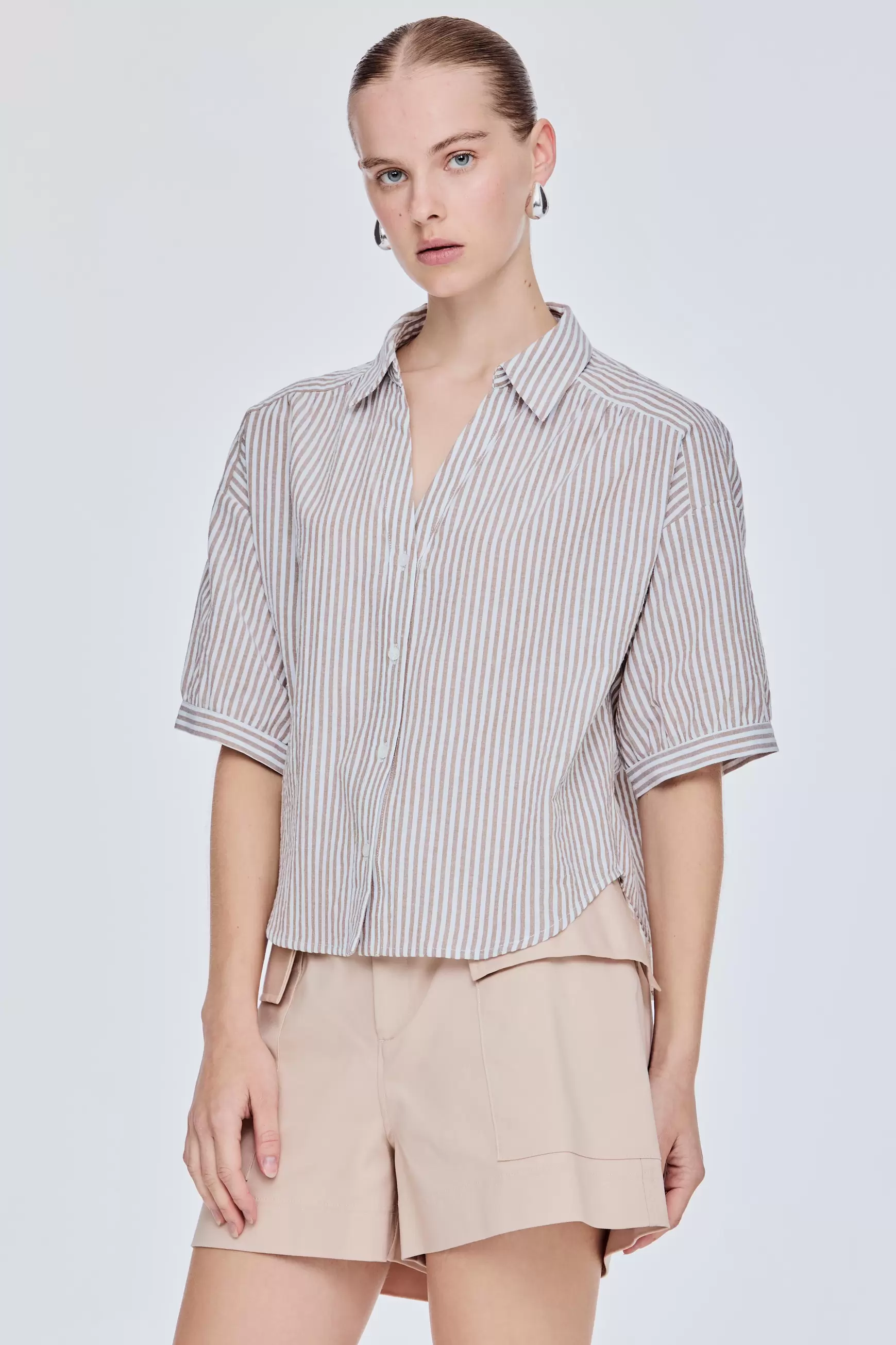 Seersucker Stripes Blouse