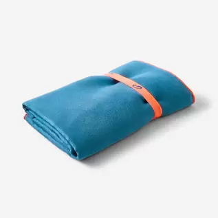 Swimming Microfibre Towel Size M 60 x 80 cm Blue