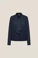Pleated Blouse With Tie