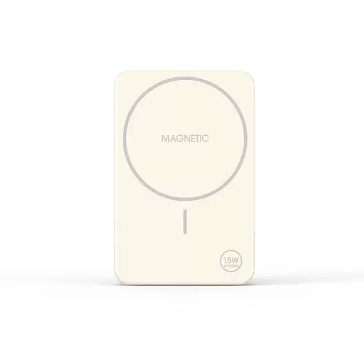 Mazer M-MagAir20-CM Magnetic 15W 10,000mAh PD30W with iStand Power Bank (Cream)