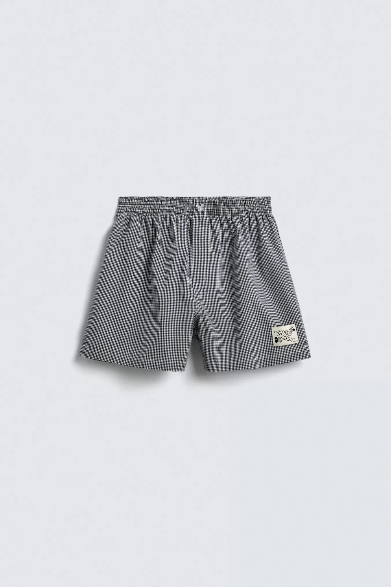 CHECK POPLIN BOXERS HARRY LAMBERT FOR ZARA X DISNEY