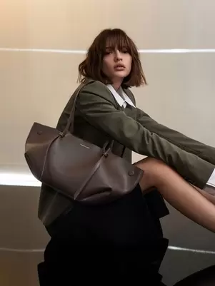 Calla Tote Bag - espresso brown
