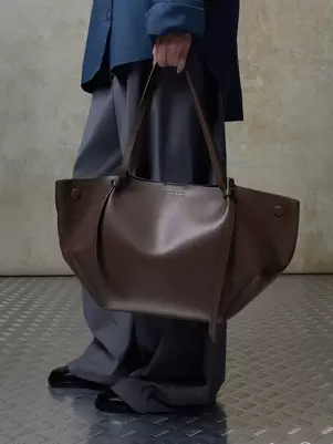XL Calla Tote Bag - espresso brown