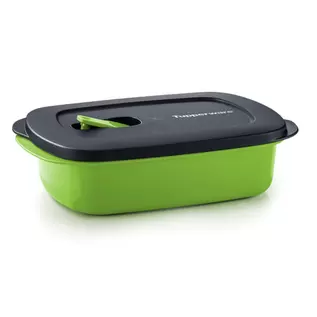 CrystalWave Rectangular Lunch Box 1L | Salsa Verde & Jet Black