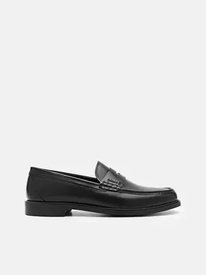 Kieran Leather Penny Loafers