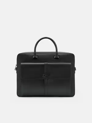 Saffiano Leather Briefcase