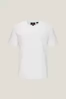 Mercerized Cotton Jersey High Crew Neck Regular Fit Tee