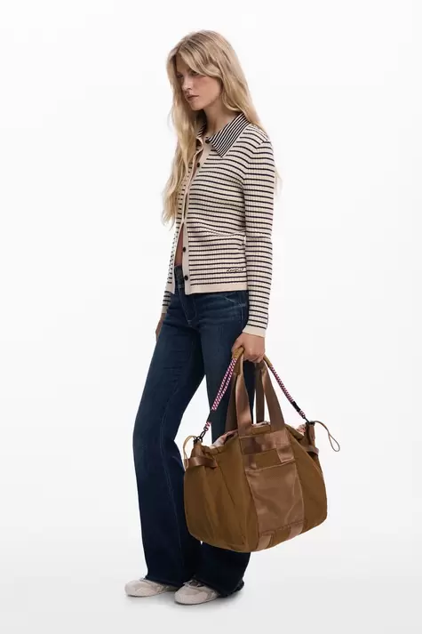 Medium reversible nylon bag