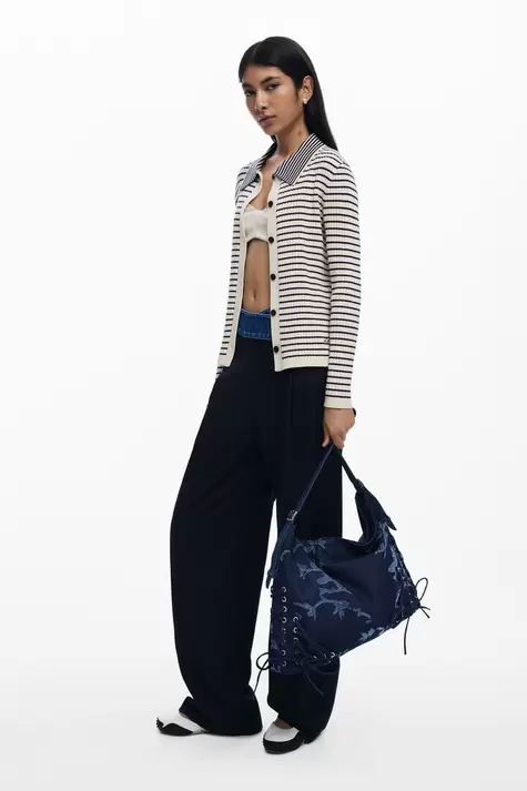 Medium devoré denim bag