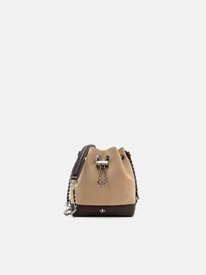 PEDRO Icon Raffia Mini Bucket Bag