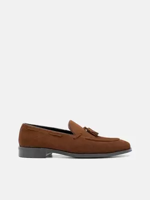 Leather Tassel Loafers