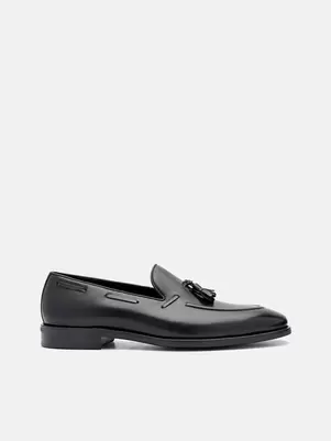 Leather Tassel Loafers