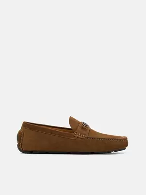 PEDRO Icon Suede Horsebit Driving Shoes
