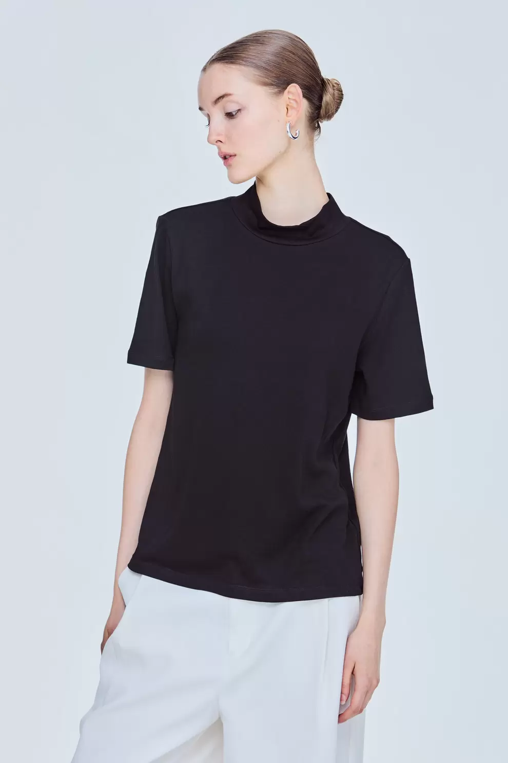 Soft Mock Neck Top