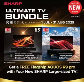 Sharp catalogue in Singapore | Great offer for all customers | 2025-07-01T00:00:00.000Z - 2025-08-31T00:00:00.000Z