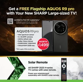 Sharp catalogue in Singapore | Special offers for you | 2025-07-15T00:00:00.000Z - 2025-10-31T00:00:00.000Z