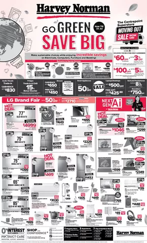 Harvey Norman catalogue in Singapore | Straits Times 19 July Go Green Save Big | 2025-06-01T00:00:00.000Z - 2025-07-31T00:00:00.000Z
