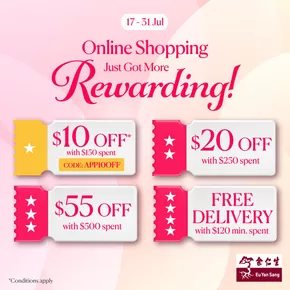 Eu Yan Sang catalogue in Singapore | Discover attractive offers | 2025-07-17T00:00:00.000Z - 2025-07-31T00:00:00.000Z